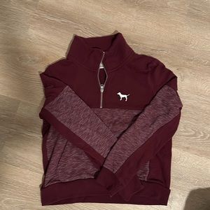 Maroon half zip by PINK